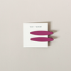 Celine Hair Clip Set, Plum