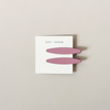 Celine Hair Clip Set, Seashell Pink