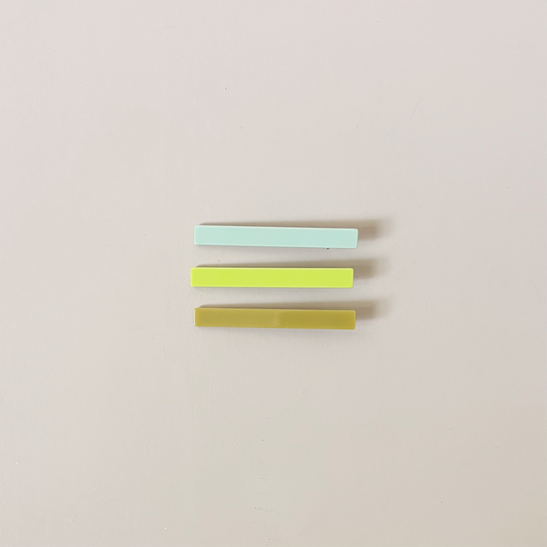 Evie Hair Clip Set, Zest