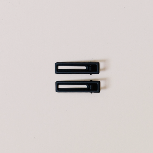 Lu Lu Hair Clip Set, Black