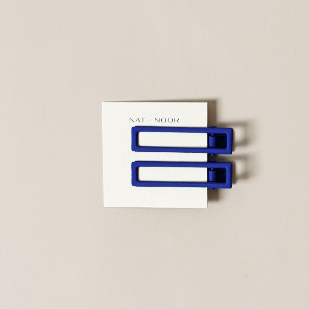 Lu Lu Hair Clip Set, Cobalt