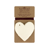 Handmade Paper Heart Gift Tag Set Cream