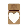 Handmade Paper Heart Gift Tag Set White