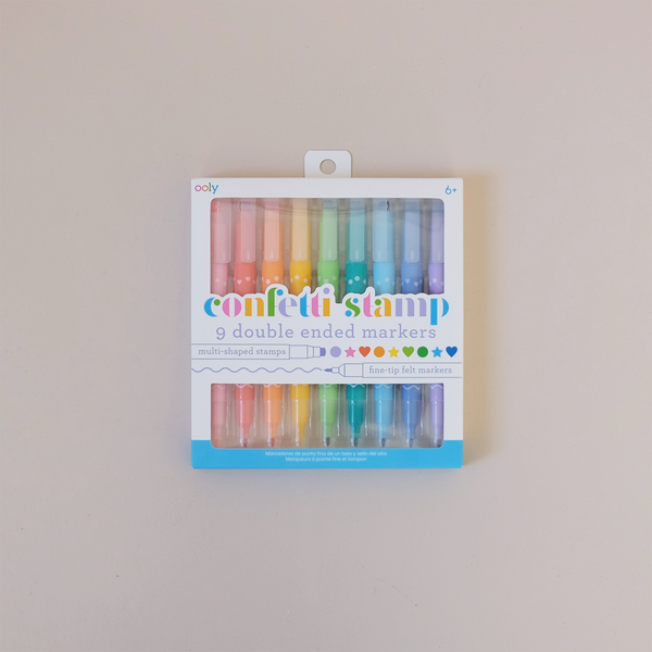 Confetti Stamp Double Ended Markers