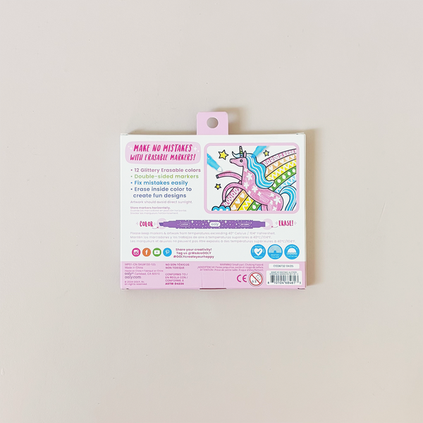 Make No Mistake! Glittery Erasable Markers