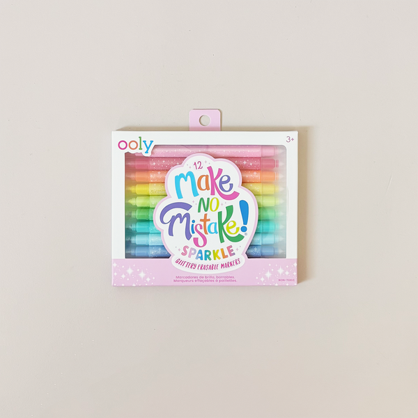 Make No Mistake! Glittery Erasable Markers