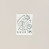 Saying Bonjour Flat Note Card