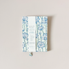 Block Print Blank Notebook Lotus Indigo