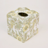 Wild Rose Block Print Tissue Box