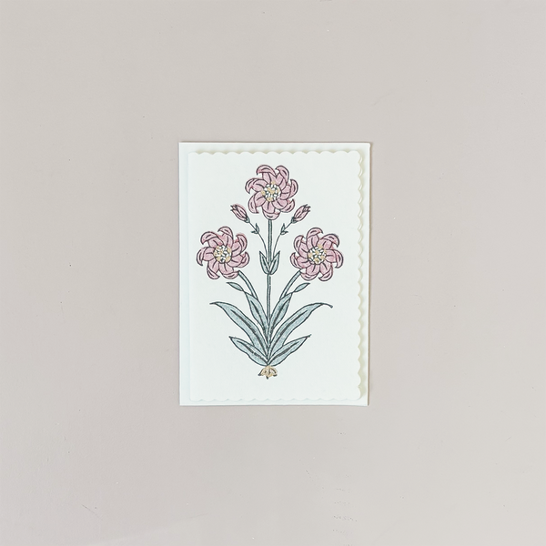 Nargis Dusty Pink Note Card