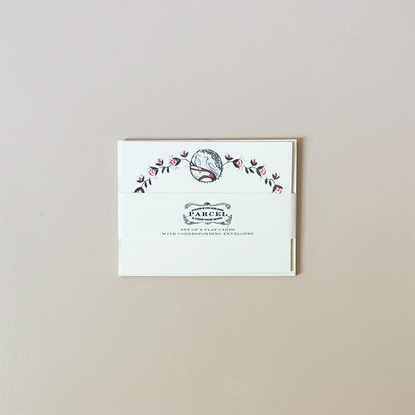 Bird Rose Note Card Set
