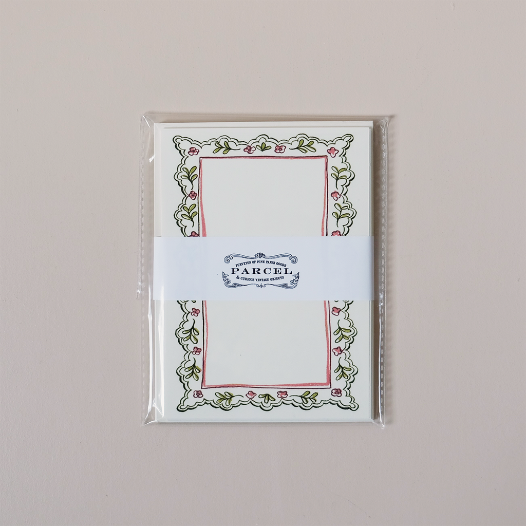 Floral Frame Note Card Set