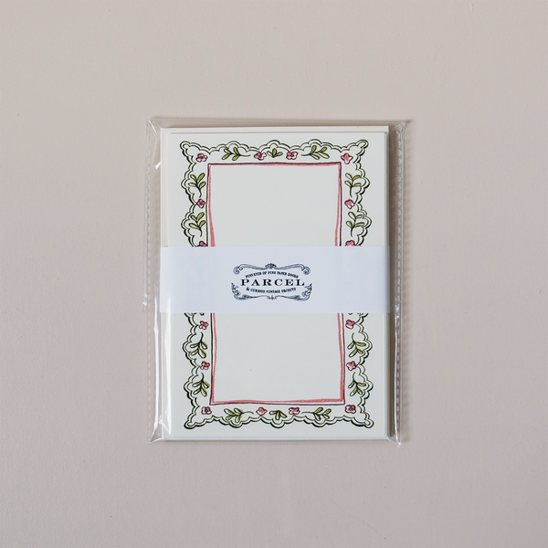Floral Frame Note Card Set