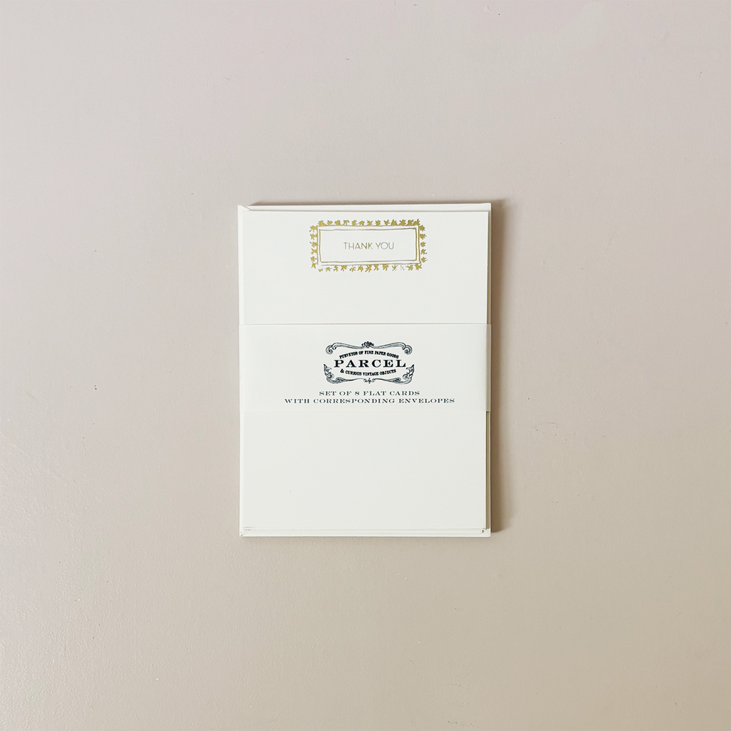 Gold Thank You Note Card Set