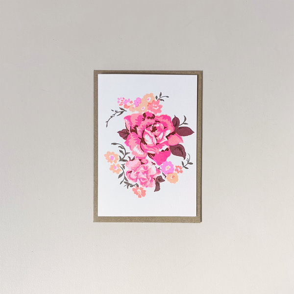Big Bloom Orange Note Card
