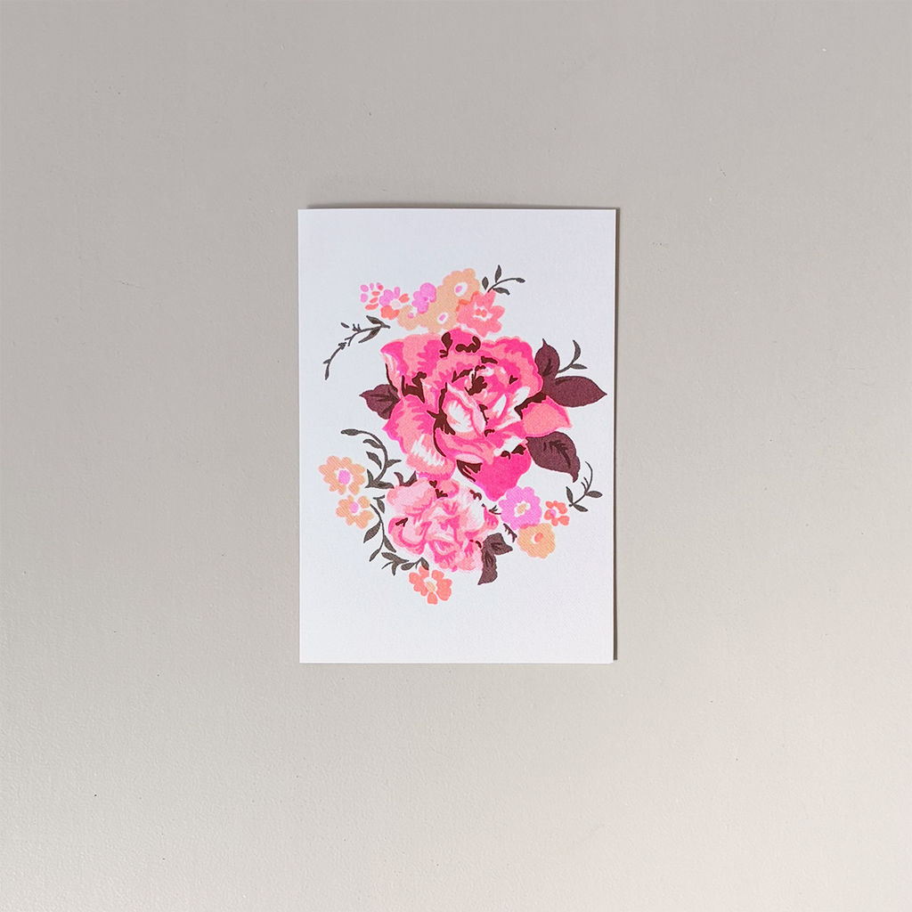 Big Bloom Orange Note Card