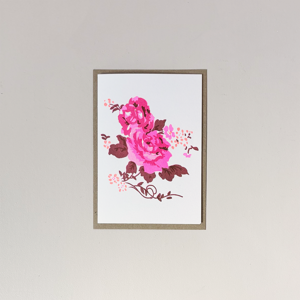 Big Bloom Pink Note Card