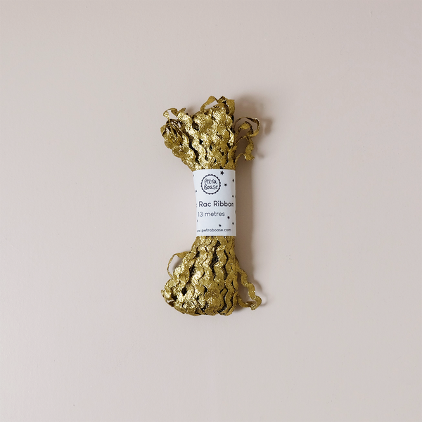 Metallic Ric Rac Ribbon Gold