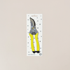 Yellow Gardening Secateurs Embroidered Bookmark