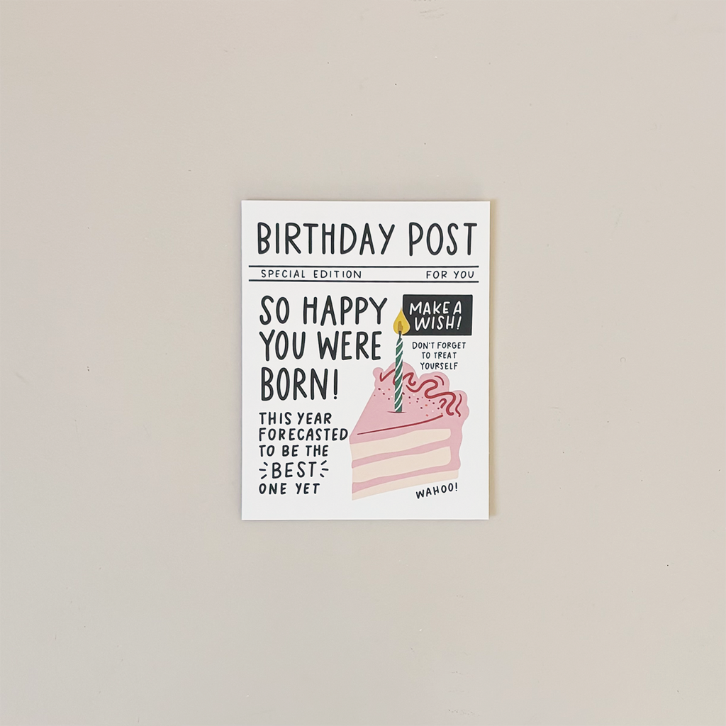 Post Note Catd Birthday Post Note Card – Holliday