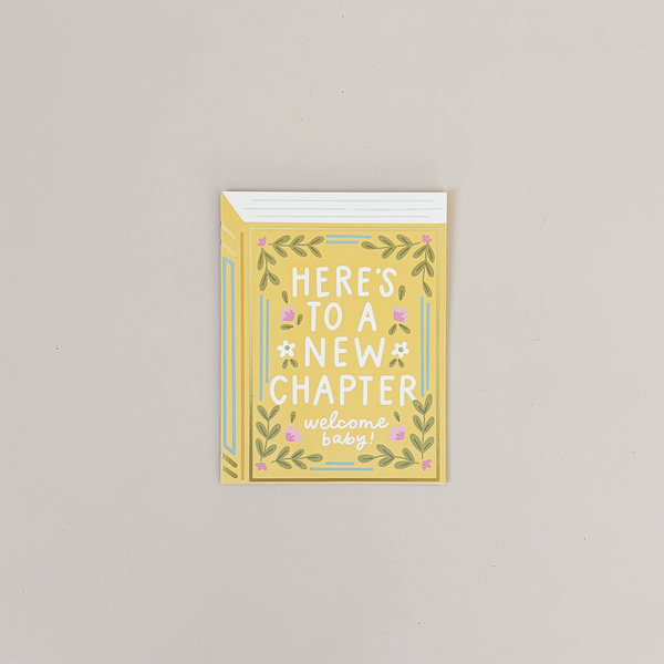 Here's To A New Chapter Note Card
