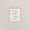 Life is Butter With You Note Card