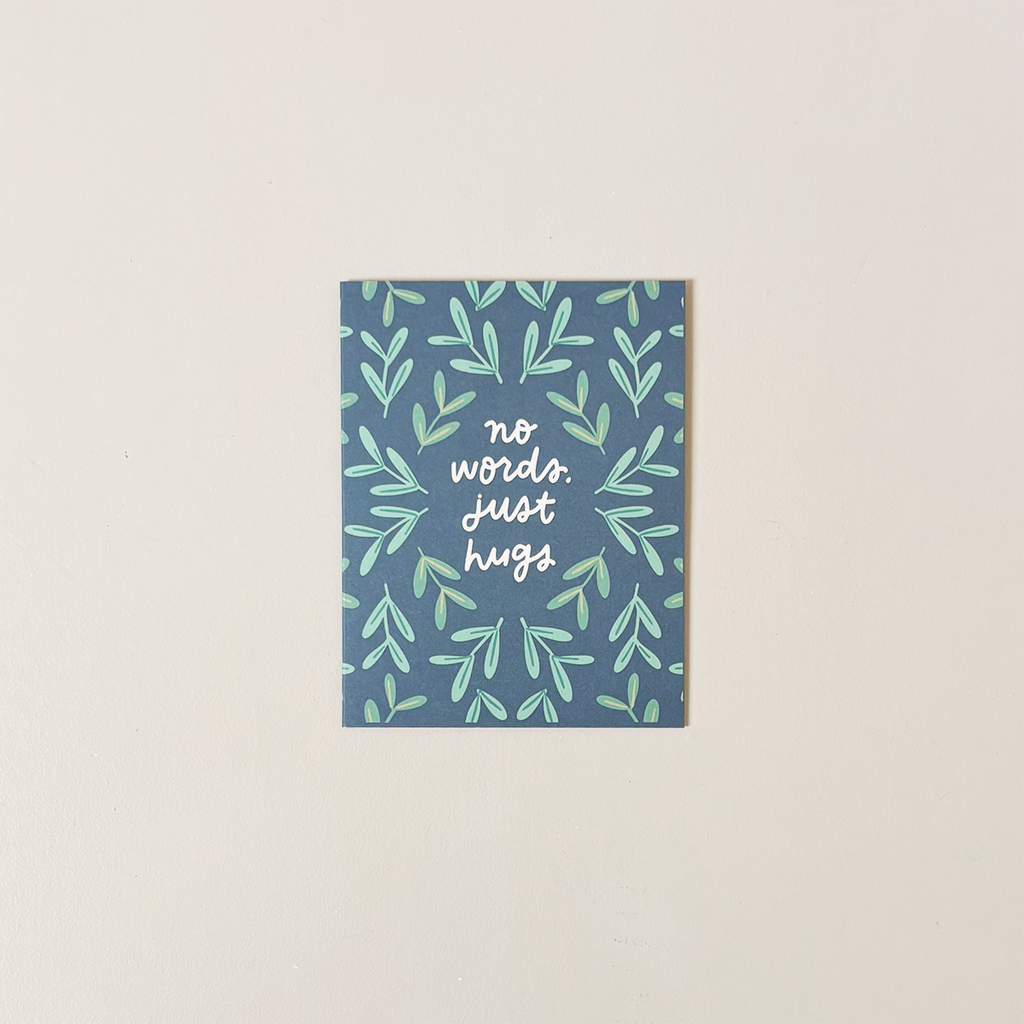 No Words, Just Hugs Note Card