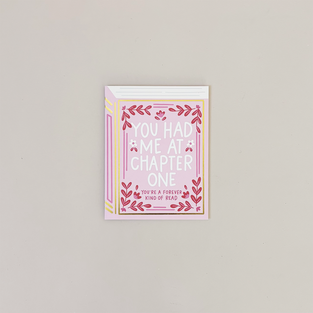 You Had Me At Chapter One Note Card