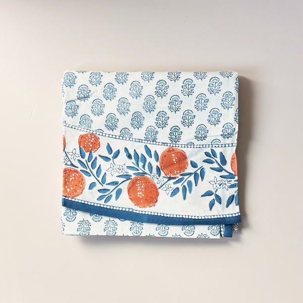 Orange Grove Tablecloth 90" Round