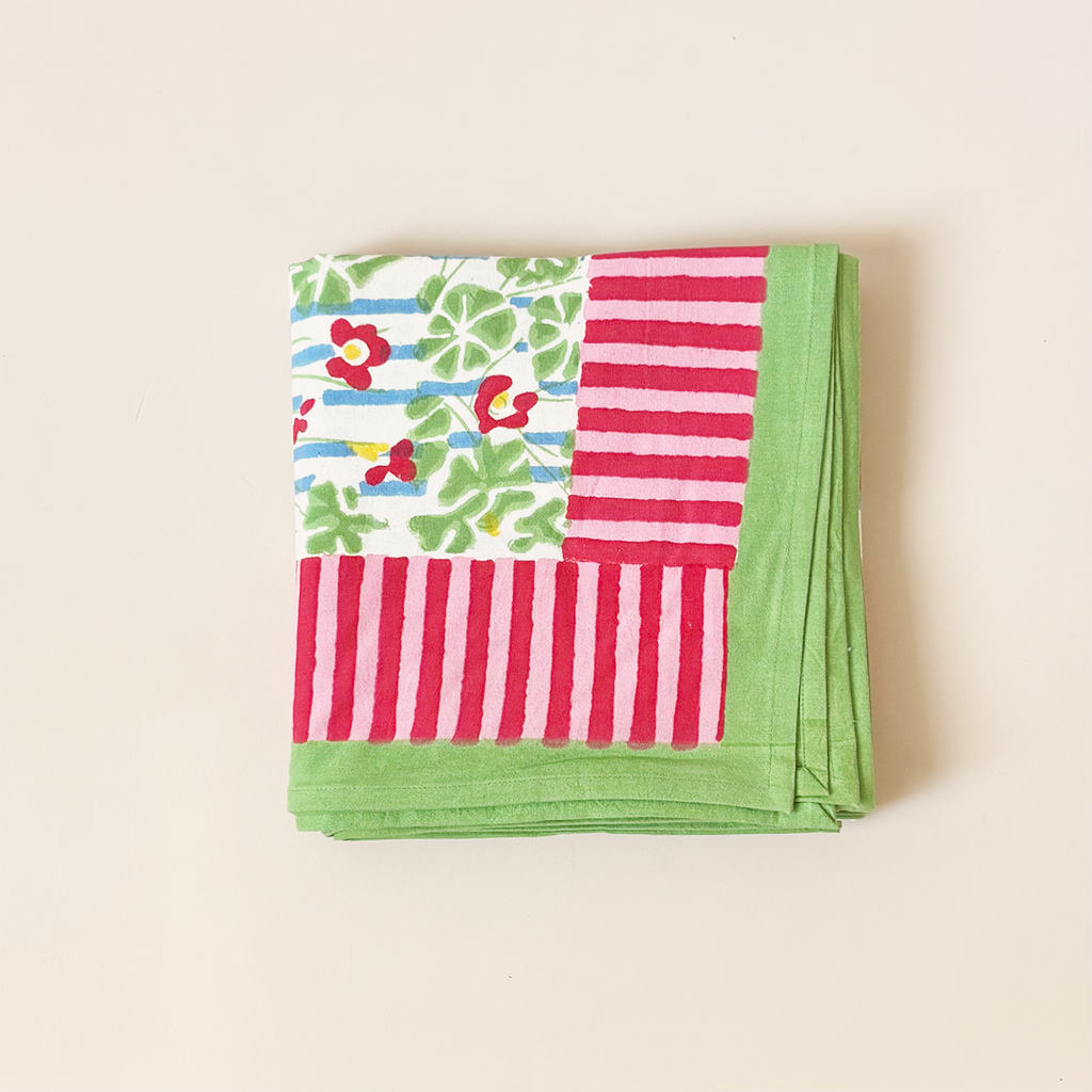 Geranium Carnival Tablecloth 60" x 120"