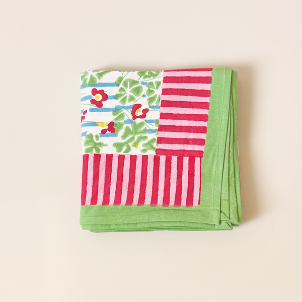 Geranium Carnival Tablecloth 60" x 90"