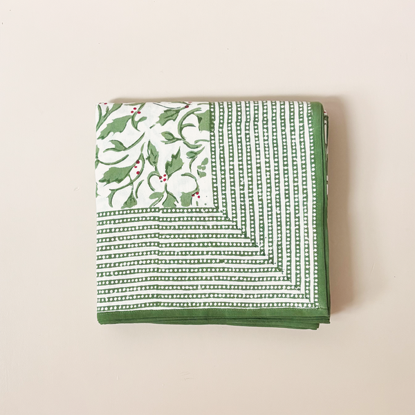 Holly Berry Tablecloth 60" x 90"