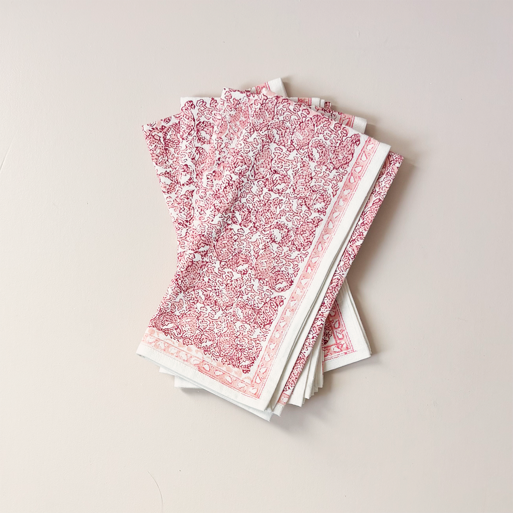 India Hicks Seashell Blush Napkins Set/4