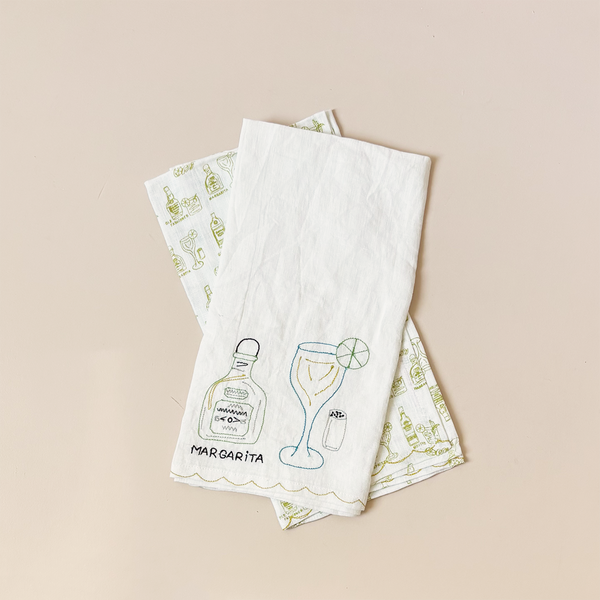 Margarita Linen Tea Towel Set