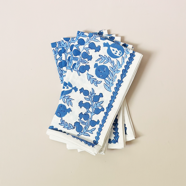 Pom Bells Wedgewood Napkin Set/4