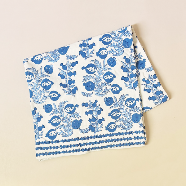 Pom Bells Wedgewood Table Runner 14" x 108"