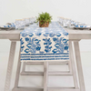Pom Bells Wedgewood Table Runner 14" x 108"