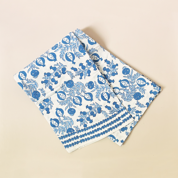 Pom Bells Wedgewood Tablecloth 90" Round