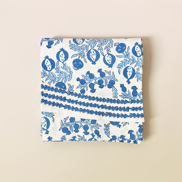 Pom Bells Wedgewood Tablecloth 90" Round