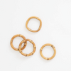 Round Bamboo Napkin Ring Set/4