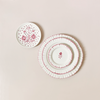 Ruffled Rose Salad Plate