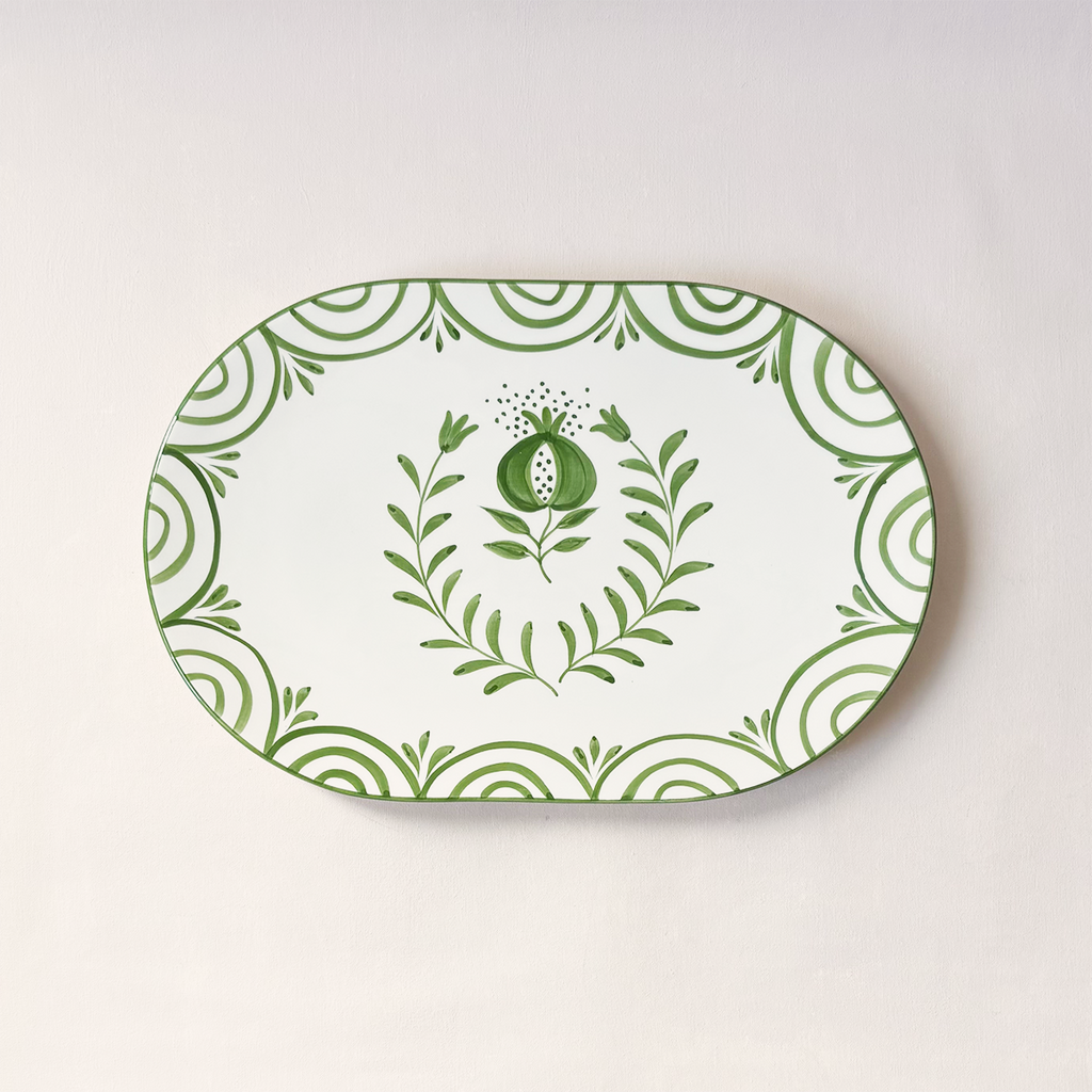 Pomegranate Crest Green Charcuterie Platter