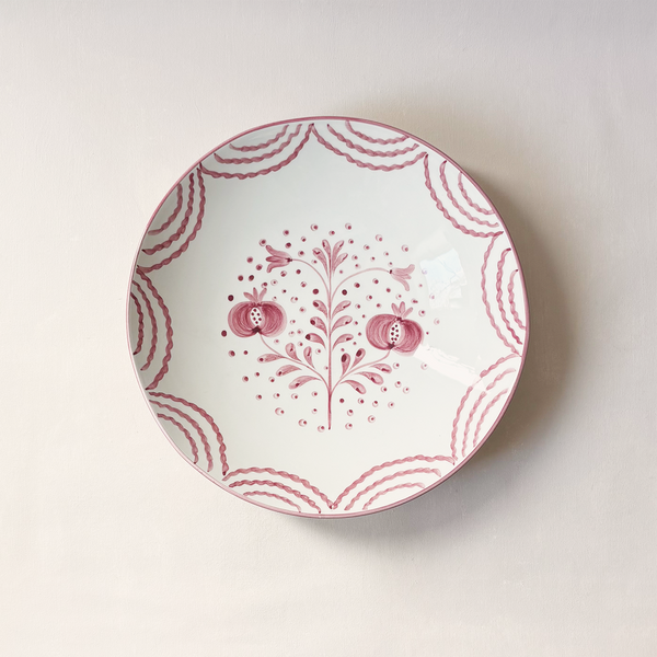 Pomegranate Duet Rose Salad Bowl