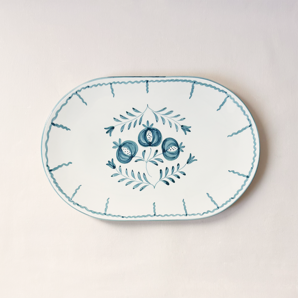 Pomegranate Trio Vine Teal Charcuterie Platter