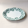 Sicilian Scroll Work Oval Tray Green