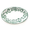 Sicilian Scroll Work Oval Tray Green