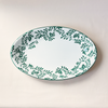 Sicilian Scroll Work Oval Tray Green