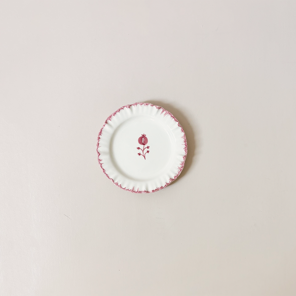 Ruffled Rose Appetizer Plate