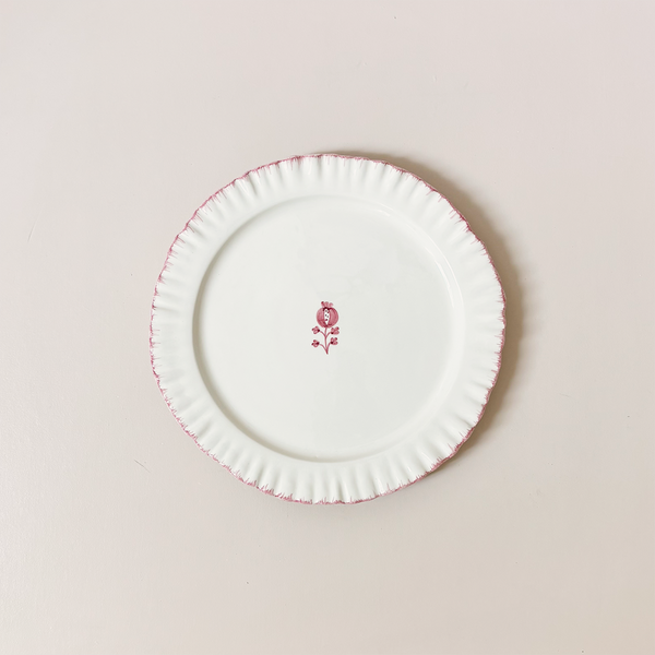 Ruffled Rose Dinner Plate
