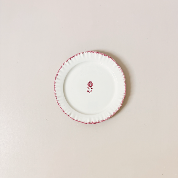 Ruffled Rose Salad Plate